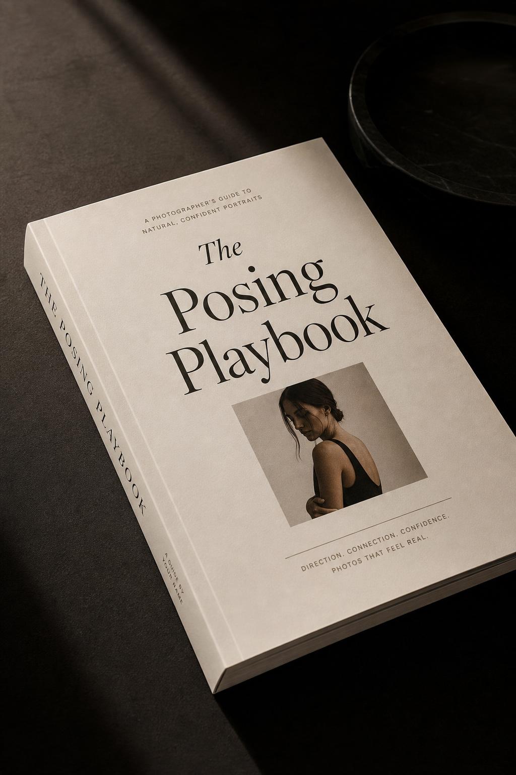 The Posing Playbook — free photography guide mockup
